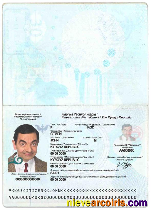 Kyrgyzstan passport